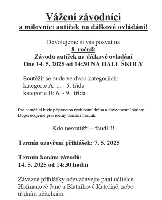 Závody autíček