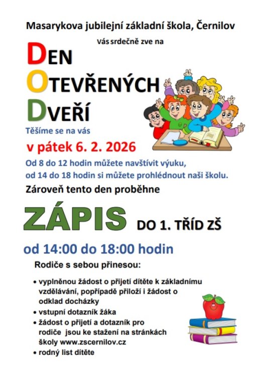 Pozvánka na den otevřených dveří