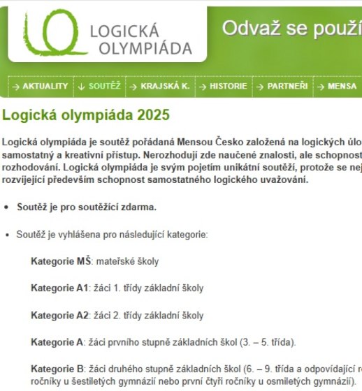 Matěj Stříbrný zvítězil v krajském kole Logické olympiády!