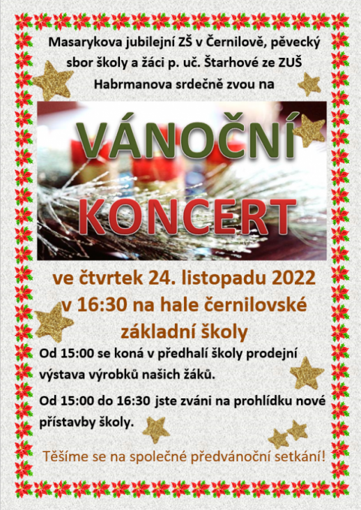 Pozvánka na Vánoční koncert