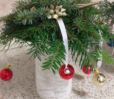 Vánoční aranžování s Monikou