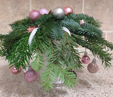 Vánoční aranžování s Monikou