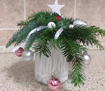 Vánoční aranžování s Monikou