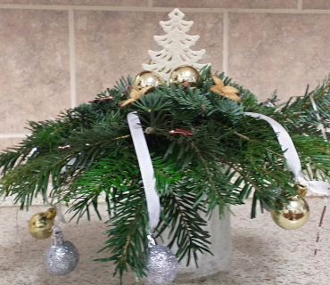 Vánoční aranžování s Monikou