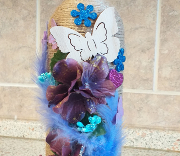 Nádherné vázičky z kroužku aranžování