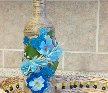 Nádherné vázičky z kroužku aranžování