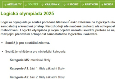 Matěj Stříbrný zvítězil v krajském kole Logické olympiády!