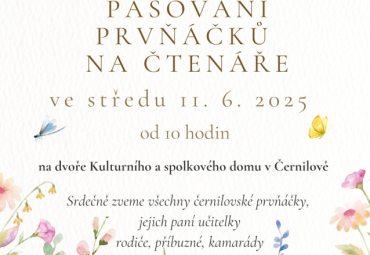 Pasování prvňáčků na čtenáře